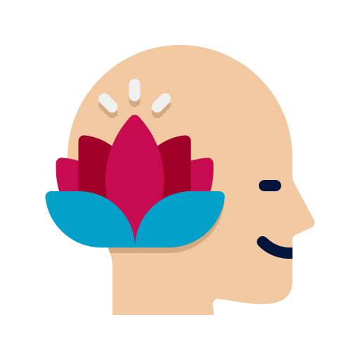 Calm clear knowledge mind icon