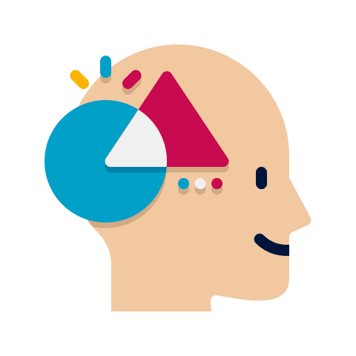 Mental control healthcare and medical proud loyalty icon