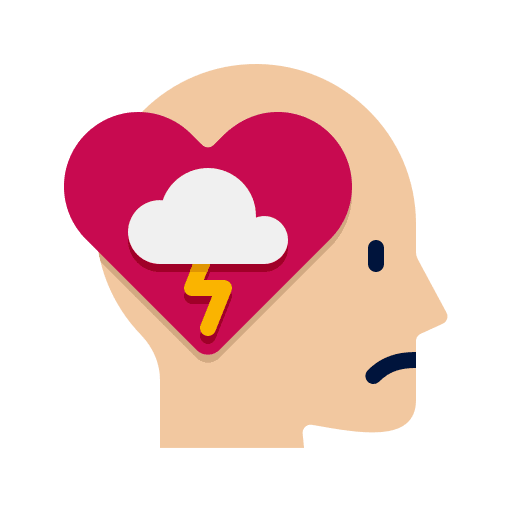 Mental health healthcare and medical mental health psychology icon