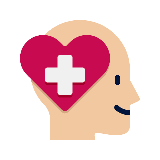 Mental health psychology help therapy icon