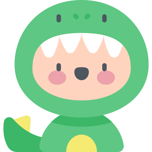 Dinosaur children kid costume icon
