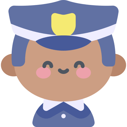 Officer costume officer people icon