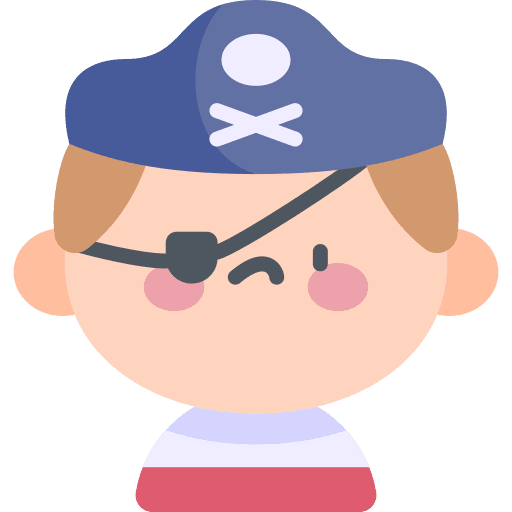 Pirate user people boy icon