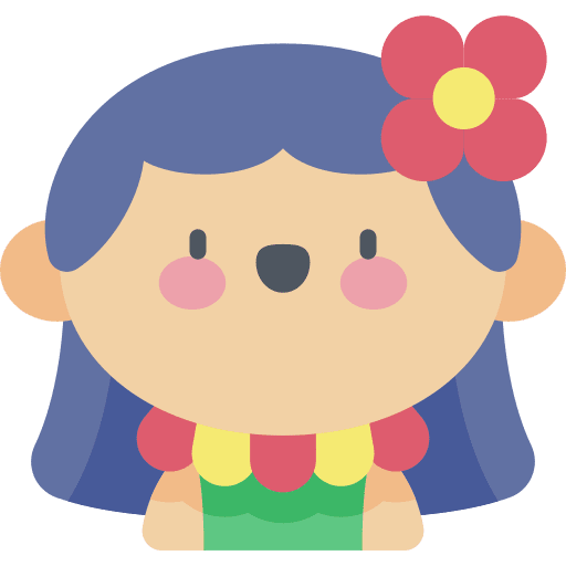 Hawaiian kid dancer girl icon Hawaiian kid dancer girl icon