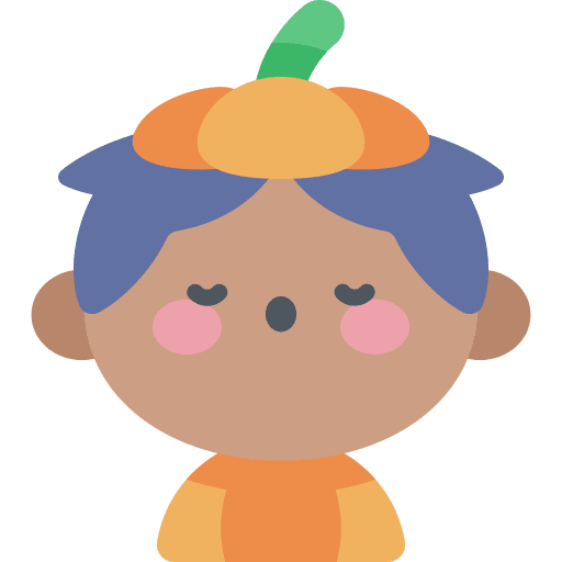 Pumpkin child people halloween icon Pumpkin child people halloween icon