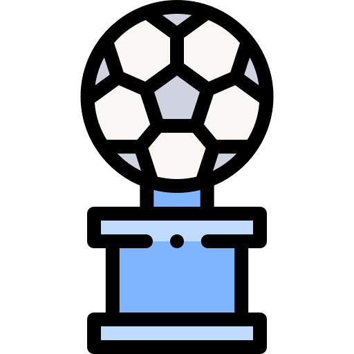 Football champion trophy award icon Football champion trophy award icon