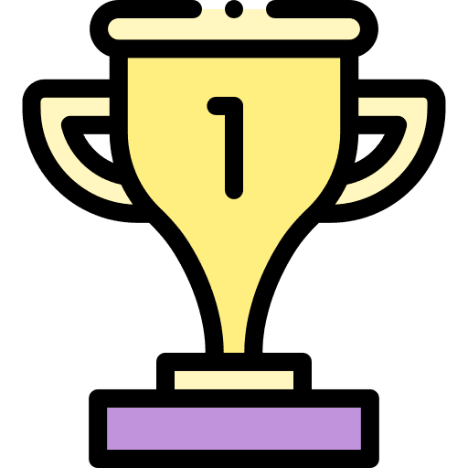 Trophy sports and competition award sport icon