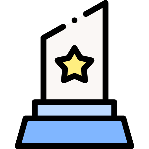 Trophy sports and competition trophy award icon