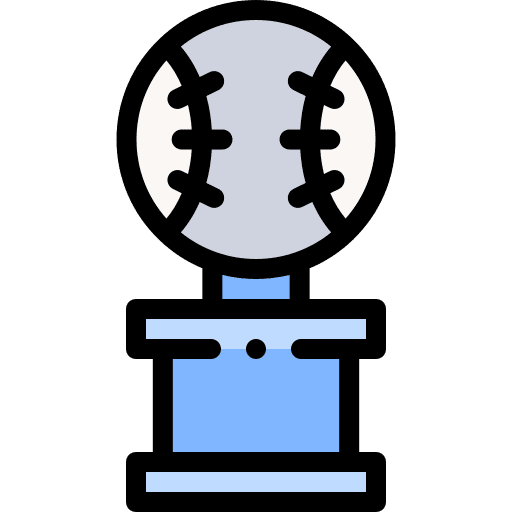 Baseball trophy award sports and competition icon Baseball trophy award sports and competition icon