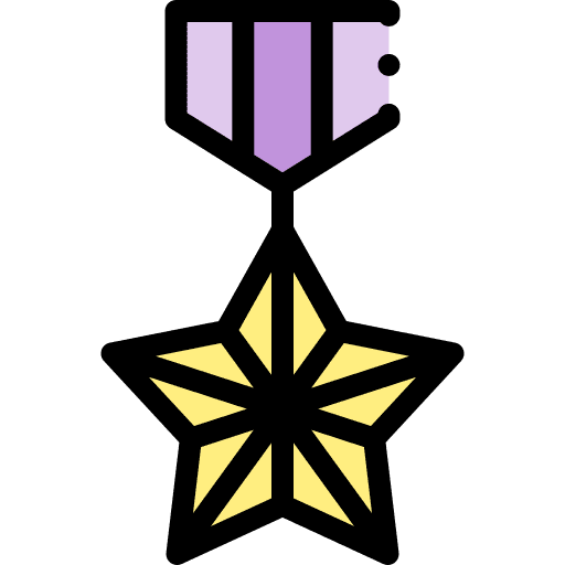 Medal award star sports and competition icon Medal award star sports and competition icon