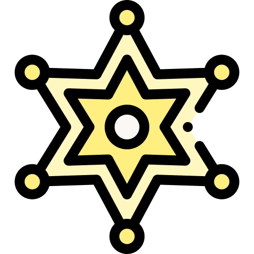 Sheriff badge law justice sheriff badge icon Sheriff badge law justice sheriff badge icon