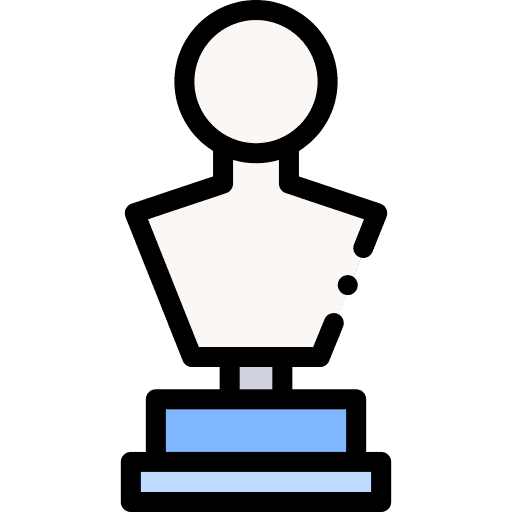 Trophy bust champion trophy icon Trophy bust champion trophy icon