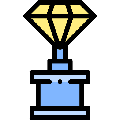 Trophy champion sports and competition diamond icon Trophy champion sports and competition diamond icon