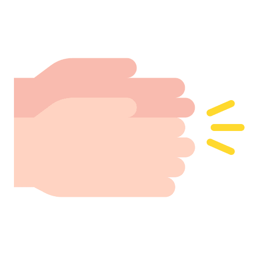 Clapping congratulations hand entertainment icon Clapping congratulations hand entertainment icon