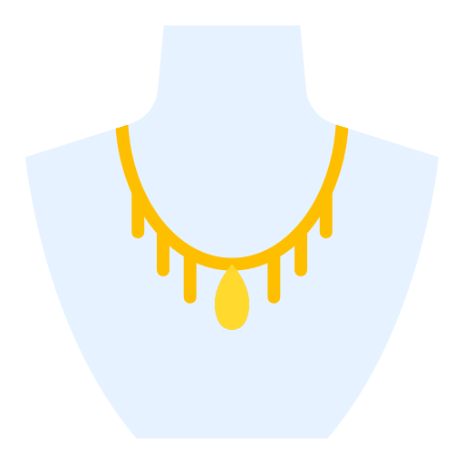 Necklace necklace precious stone jewel icon Necklace necklace precious stone jewel icon