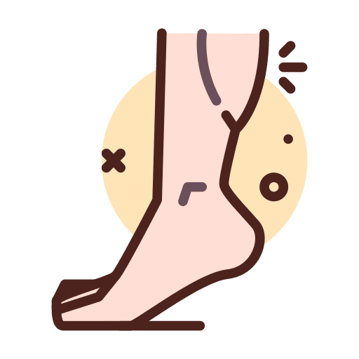 Leg muscle body parts fitness icon