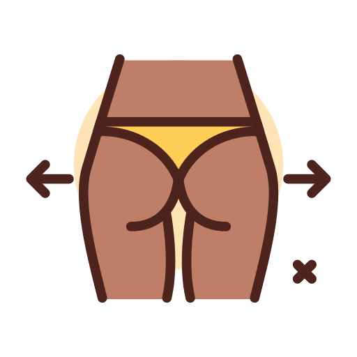 Thighs hips muscle thighs icon