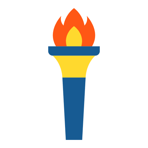 Torch fire greek mythology cultures icon Torch fire greek mythology cultures icon