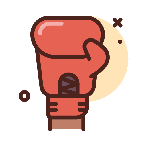 Boxing glove fight athlete sports and competition icon