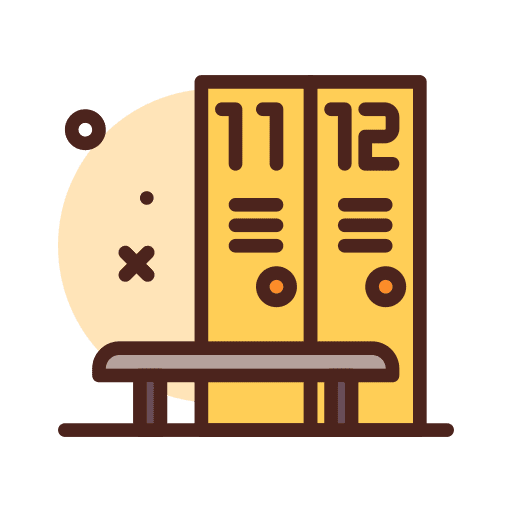 Locker room school locker sport furniture and household icon