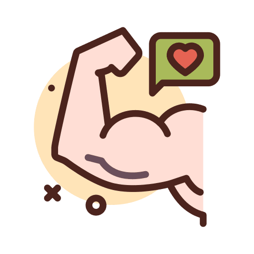 Love arm body part love icon