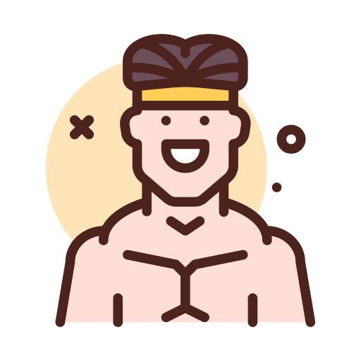 Man fitness muscular human body icon