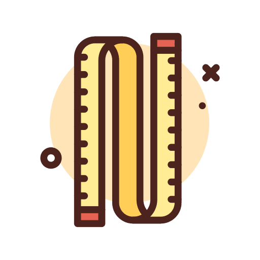 Measure tape measurement measuring tape healthy icon