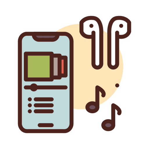 Music player app electronics technology icon