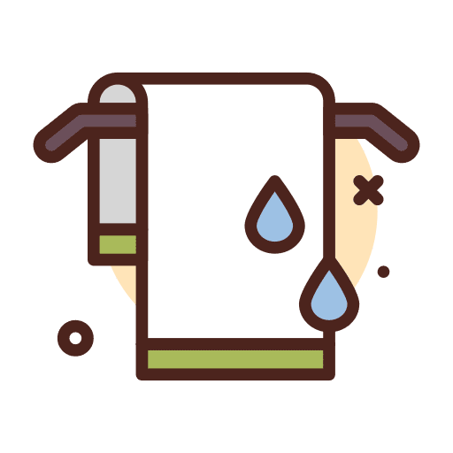 Towel cleaning wellness dry icon