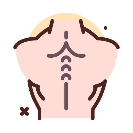 Back workout strong fitness icon
