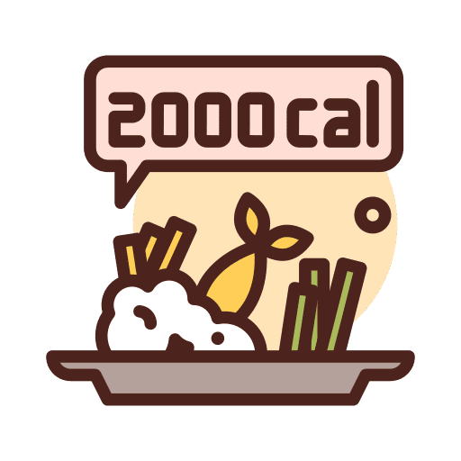 Calories plate meal calories icon