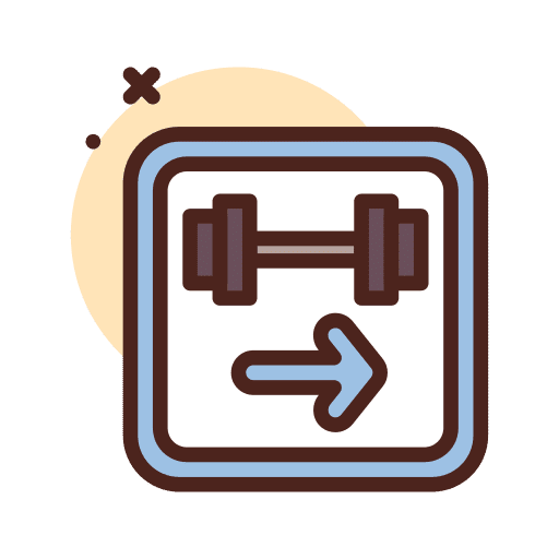 Gym signaling gymnasium gymnastics icon
