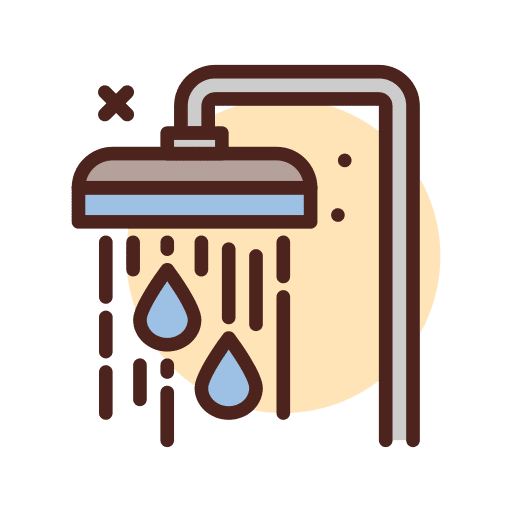Shower washing hygiene water icon