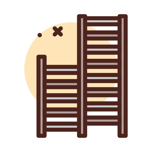Stairs equipment fitness sports and competition icon