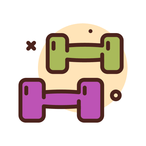 Weights gym training weights icon