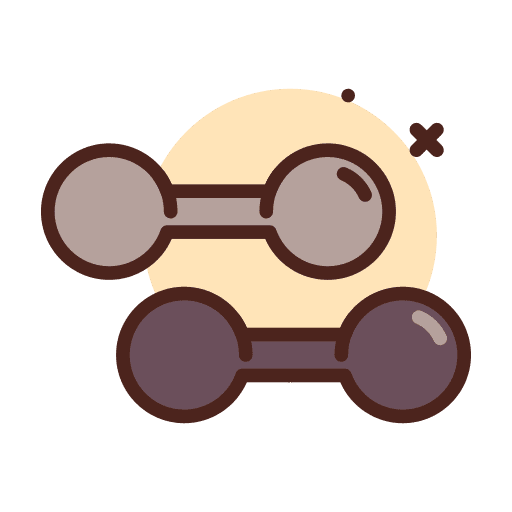 Weights fitness gym training icon