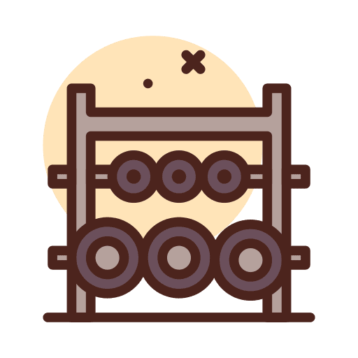 Weights sports and competition lift fitness icon