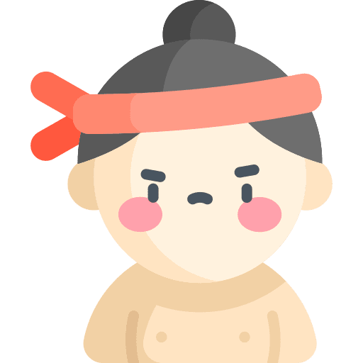 Sumo avatar player black hair icon Sumo avatar player black hair icon
