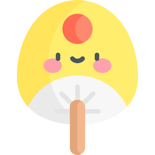 Uchiwa traditional hand japanese icon Uchiwa traditional hand japanese icon