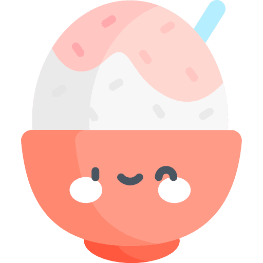 Kakigori ice food and restaurant sweet icon Kakigori ice food and restaurant sweet icon