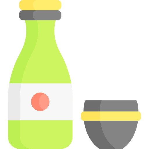 Sake food and restaurant cup beverage icon Sake food and restaurant cup beverage icon