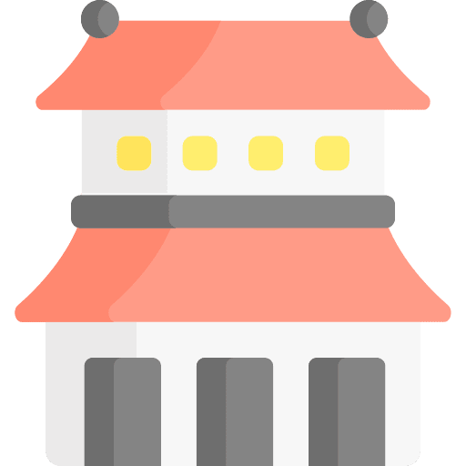 Temple architecture and city japanese cultures icon Temple architecture and city japanese cultures icon