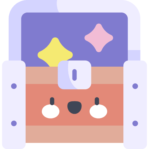Treasure chest show magic treasure icon Treasure chest show magic treasure icon