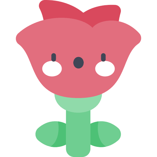 Rose bloom nature plant icon Rose bloom nature plant icon