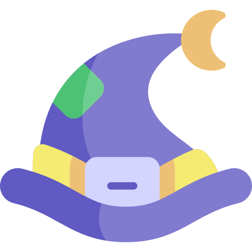 Witch hat costume magic hat halloween icon Witch hat costume magic hat halloween icon