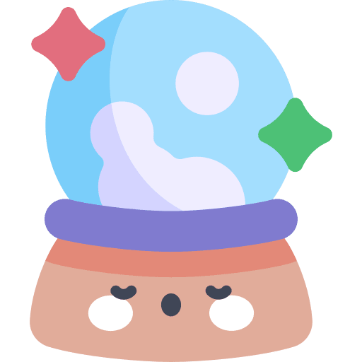 Crystal ball magic ball magician wizard icon Crystal ball magic ball magician wizard icon
