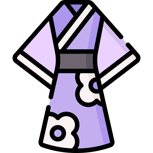 Kimono cultures traditional dress clothes icon