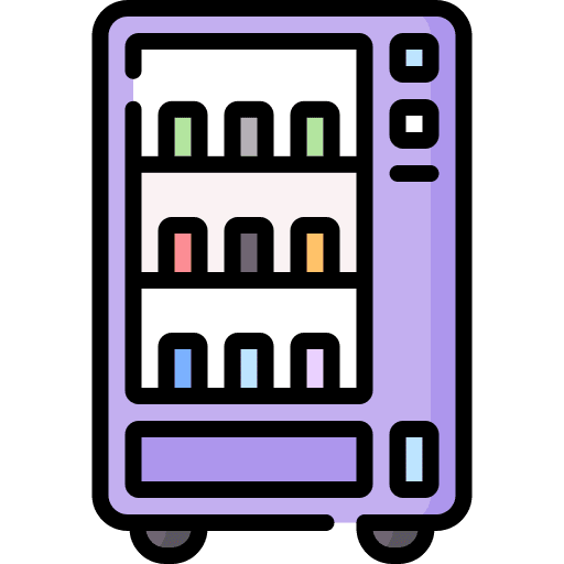 Vending machine dispenser drinks beverages icon Vending machine dispenser drinks beverages icon