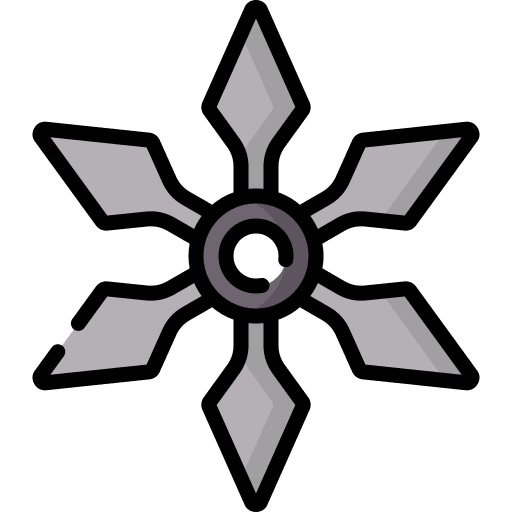 Shuriken weapon asian japanese icon Shuriken weapon asian japanese icon