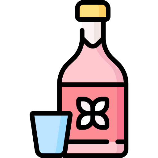 Sake bottle beverage drinking icon Sake bottle beverage drinking icon